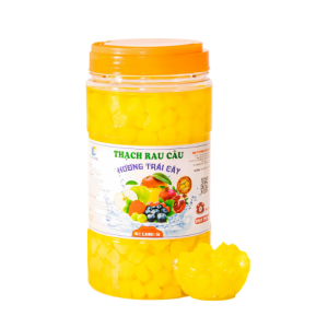 Thạch trái cây tim sao dưa vàng