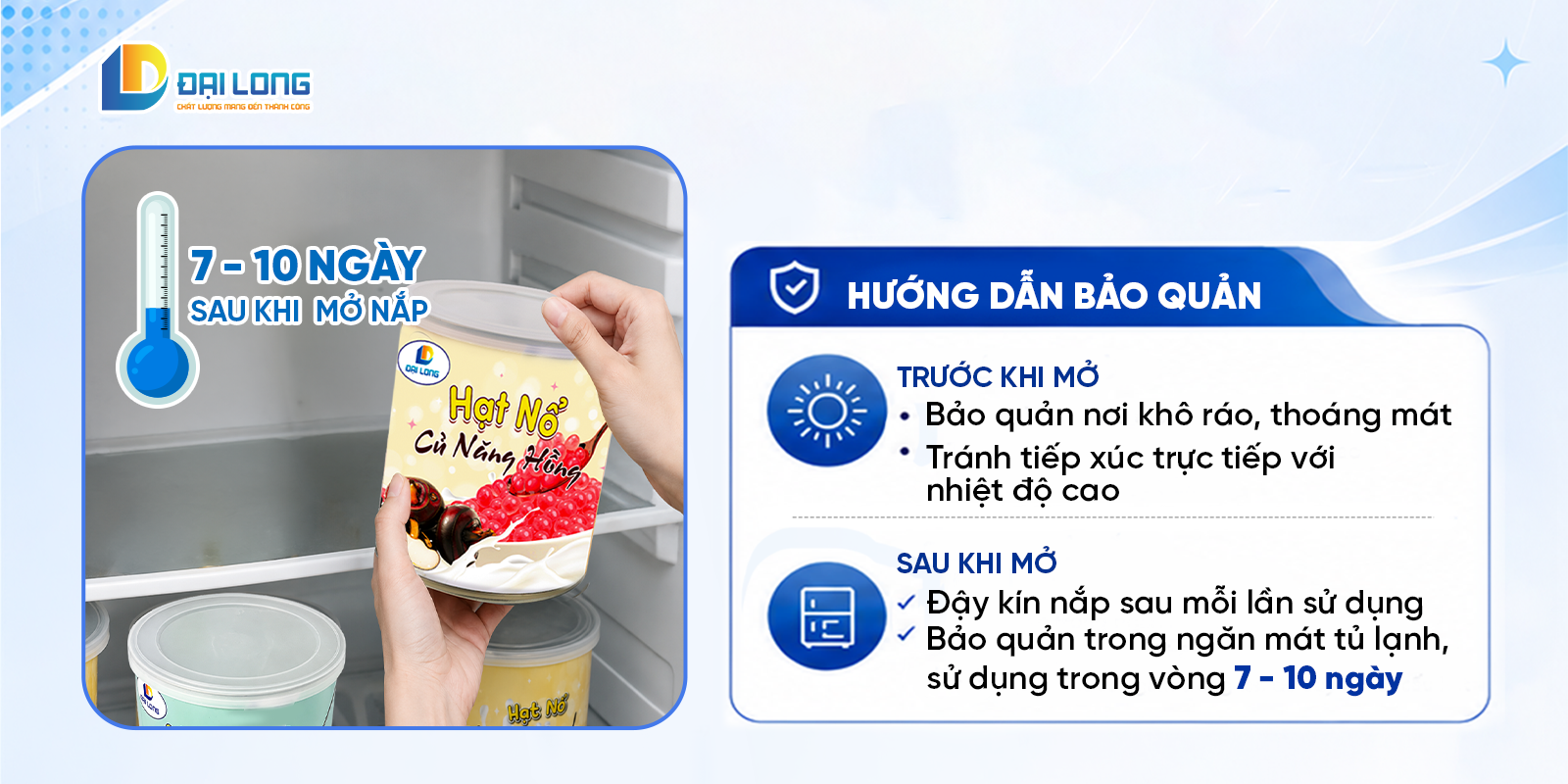 hướng dẫn bảo quản hạt nổ củ năng hồng đại long