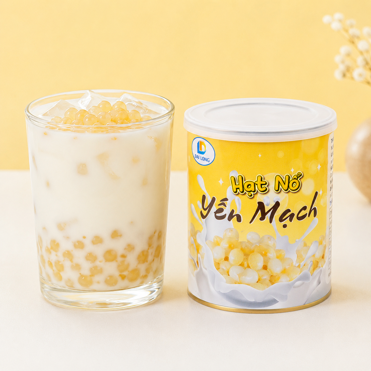 sữa chua kiều mạch hạt nổ yến mạch đại long