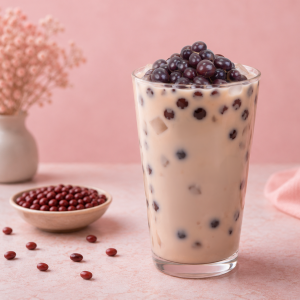 trà sữa hạt nổ đậu đỏ đại long
