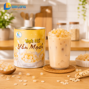 pha trà sữa hạt nổ yến mạch đại long