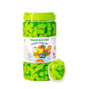 Thạch trái cây tim sao táo xanh