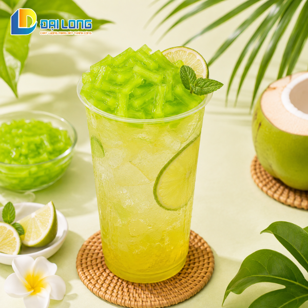 trà trái cây chanh mix thạch dừa táo xanh đại long trà trái cây chanh mix thạch dừa táo xanh đại long