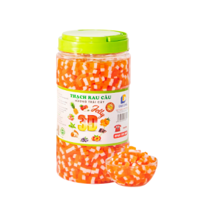 Thạch jelly cắt nhỏ vị dâu
