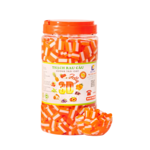 Thạch jelly 3d cắt to vị dâu
