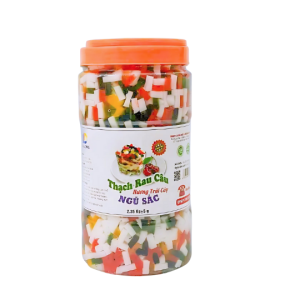 Thạch ngũ sắc hũ tròn