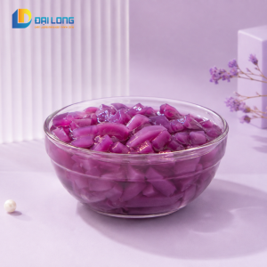 Cận cảnh bát đựng thạch dừa khoai môn đại long