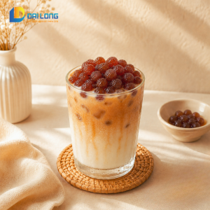 trà sữa trân châu 3q caramel đại long