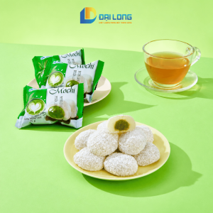 bàn bày đĩa bánh mochi matcha 250g đại long