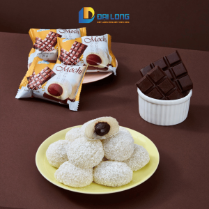 bàn bày đĩa bánh mochi socola 250g đại long