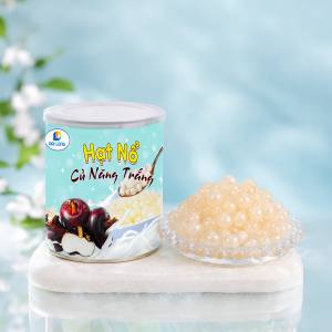 hạt nổ củ năng trắng đại long lon 900g