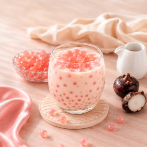 mix sữa với hạt nổ củ năng hồng đại long