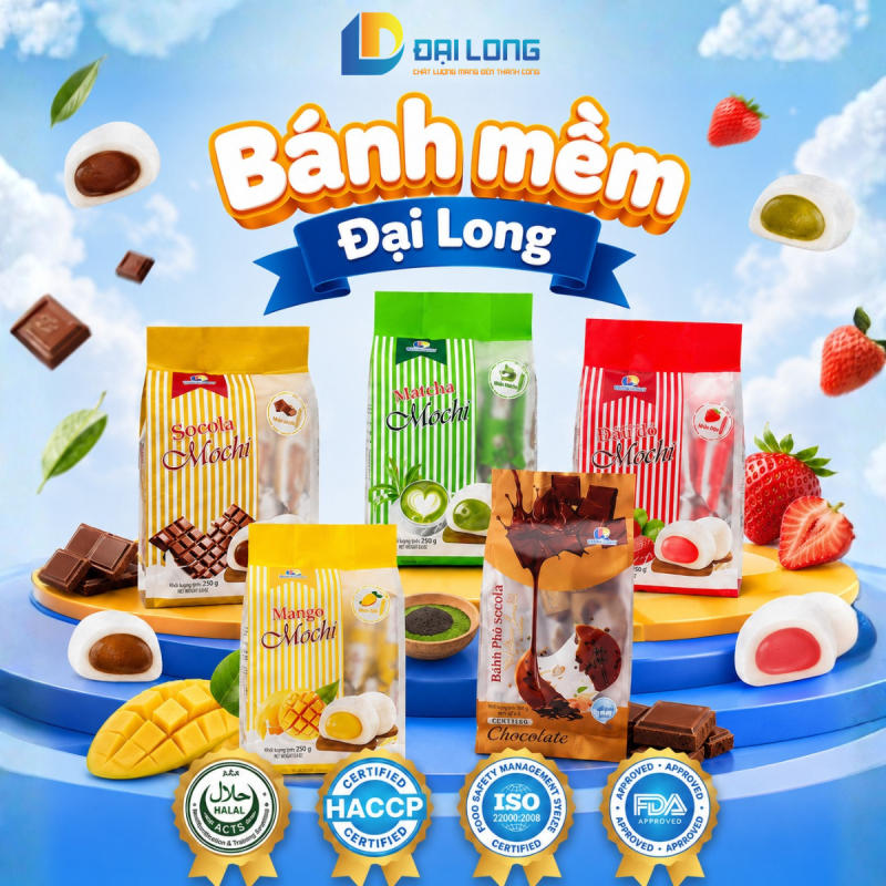 tổng hợp các loại bánh đại long