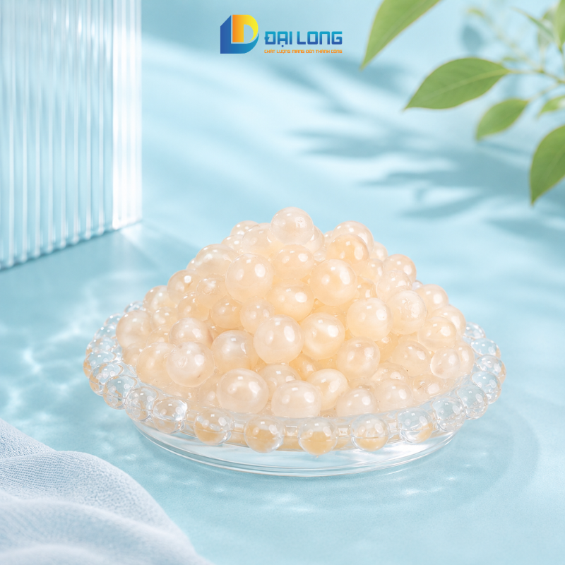 cận cảnh hạt nổ củ năng trắng đại long