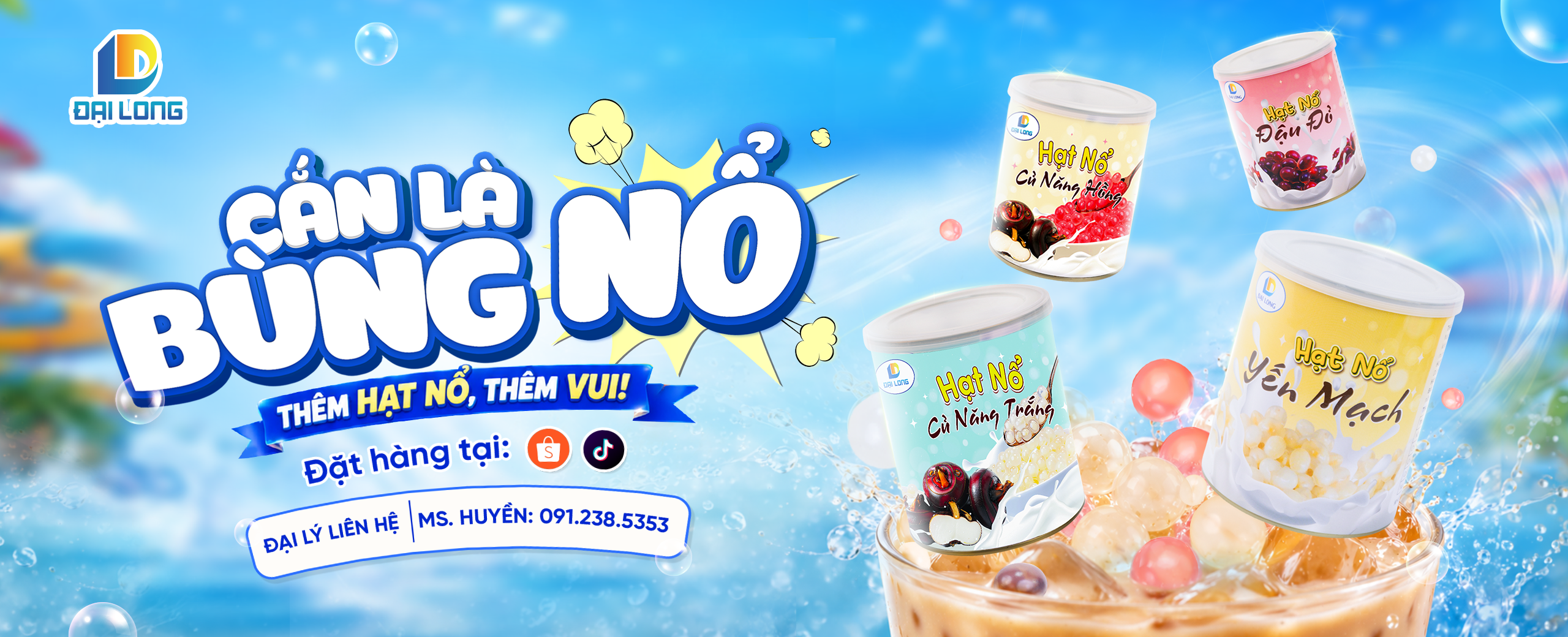 banner key visual hạt nổ đại long