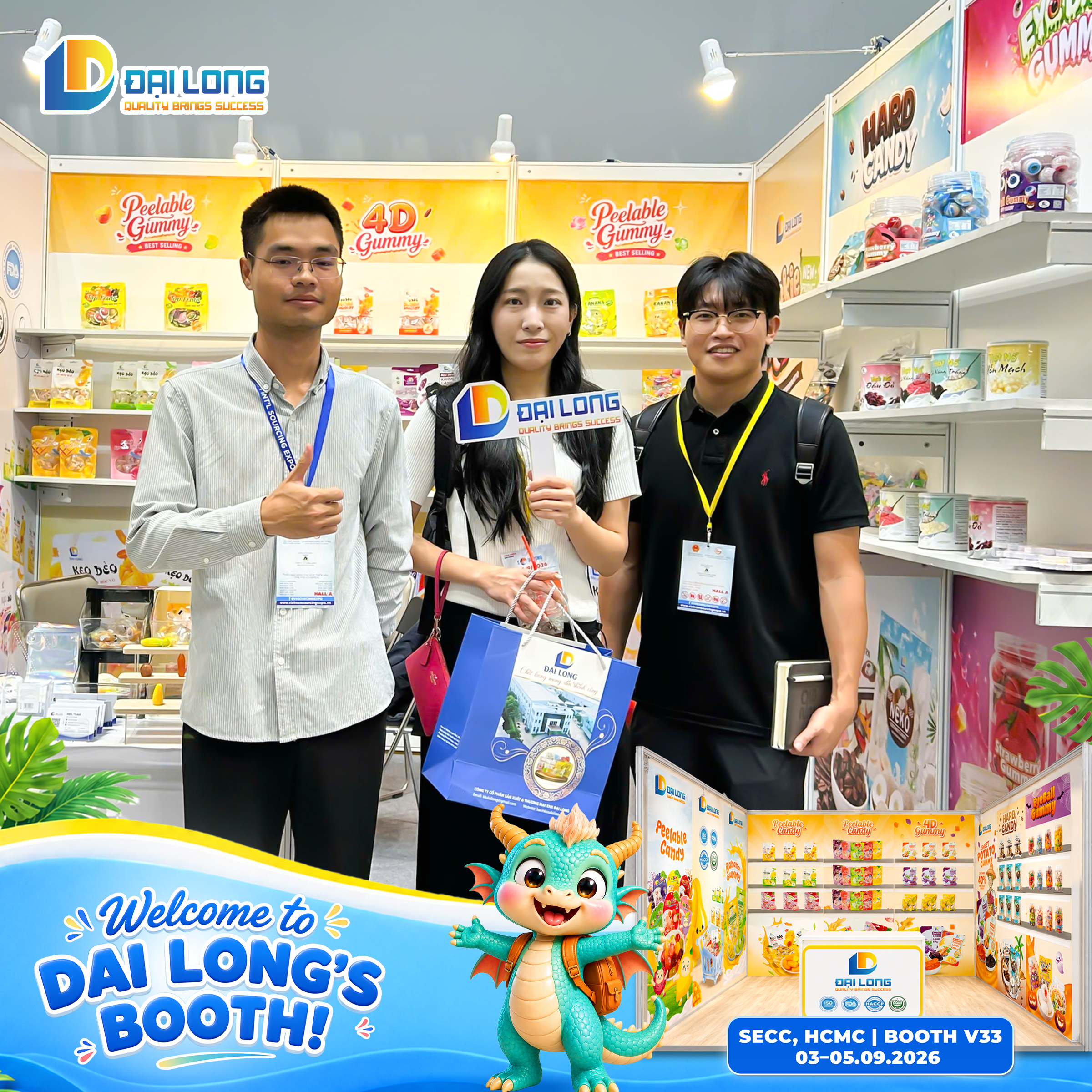 Bánh Kẹo Đại Long Tham Gia Vietnam Sourcing Expo 2026, đại long tư vấn cho đối tác